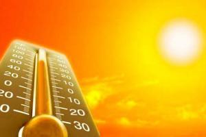 Портленде на этой неделе ожидается рекордно высокая температура. На фото термометр на солнце