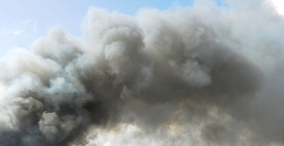 Дым от пожаров Калифорнии дошел до Орегона. На фотографии дым от лесного пожара