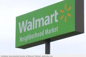 Миссури: полиция и пожарный остановили потенциального стрелка в Walmart. На фото вывеска магазина